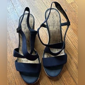 Merona Blue Wedge Heels